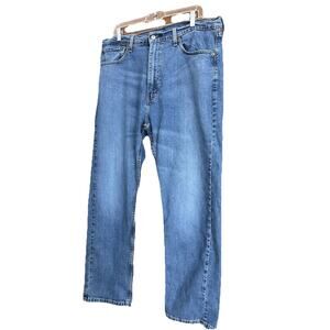 Mens Levi's 505 Straight Leg Jeans Blue Medium Wash Denim Pants sz 38x30 Classic
